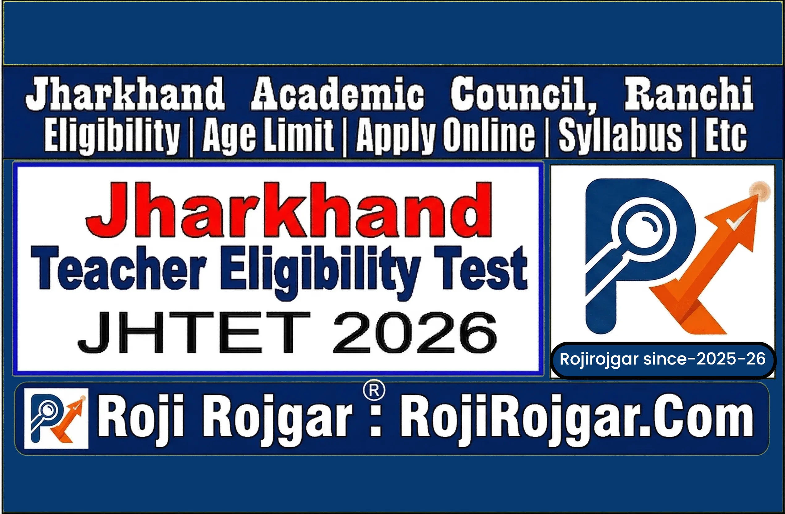 JTET Online Form 2026 | Jharkhand Teacher Eligibility Test (Syllabus)